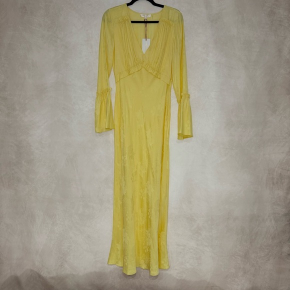 NWT LoveShackFancy Kalona Silk Jacquard Maxi Dress - Picture 6 of 14